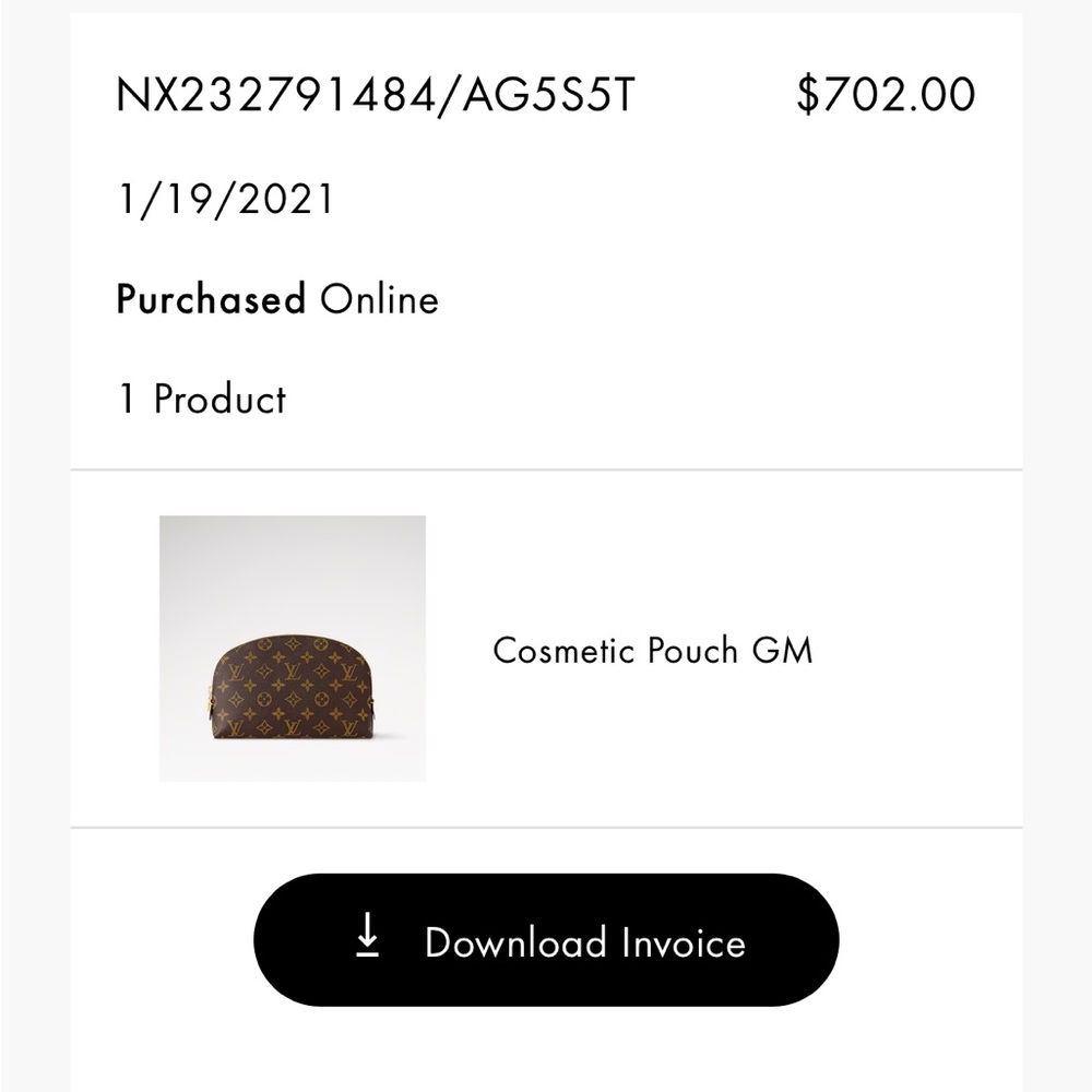 Louis Vuitton Monogram Clutch in Brown and Gold - Picture 14 of 14
